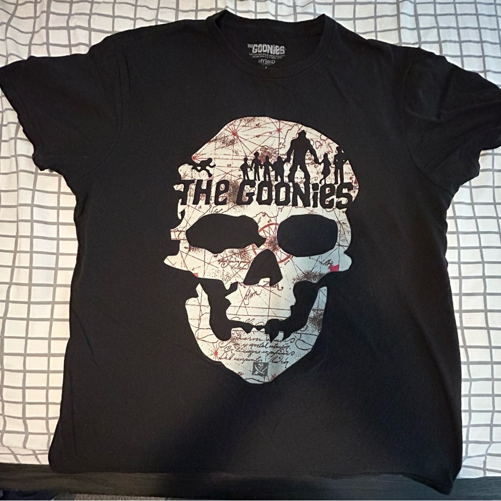 The Goonies Black Skull Graphic T-Shirt